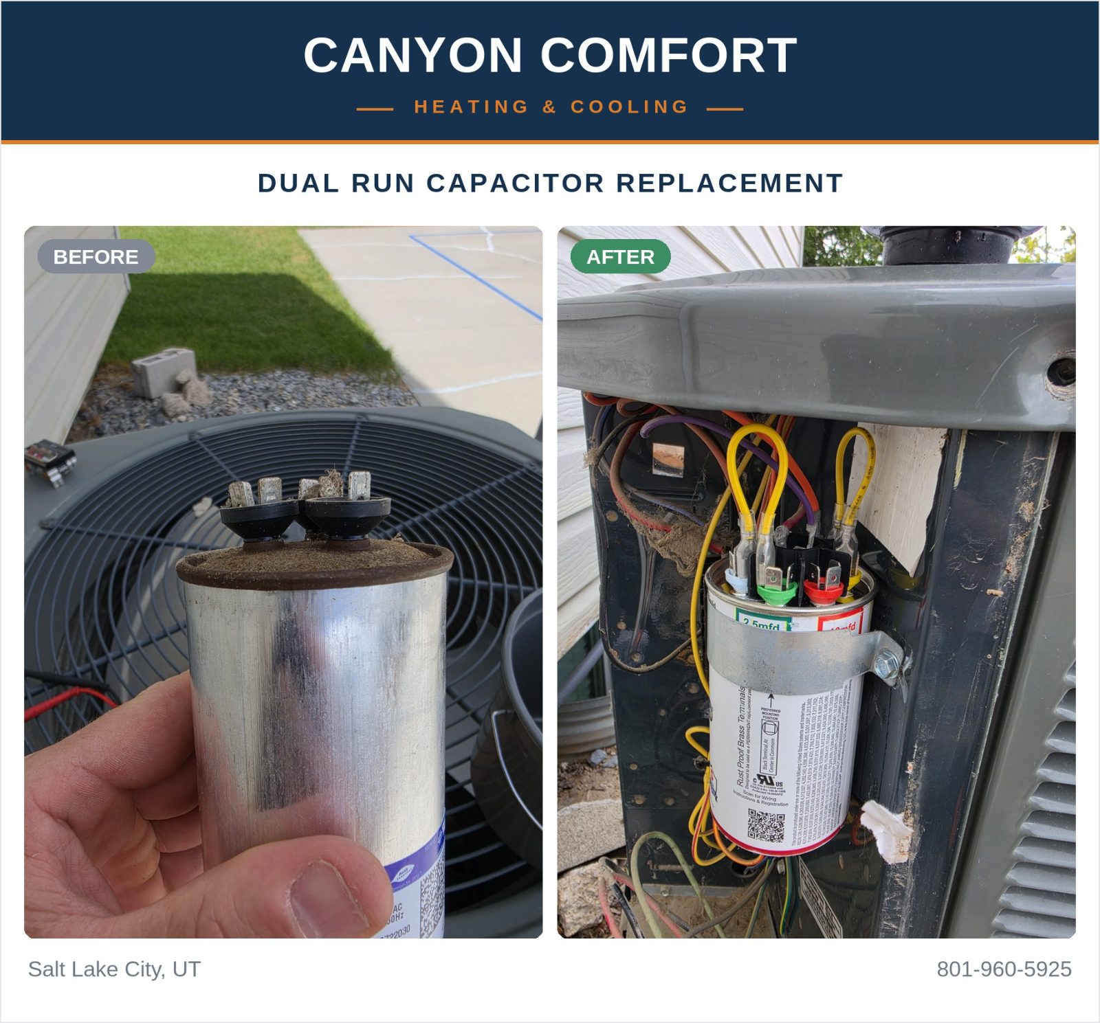 AC Repair in South Jordan, UT — Failed Capacitor